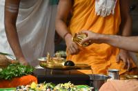 Vyasa Pujana - Guru Purnima, 10th July 2025. Pictures Courtesy Shriyuts Dinesh Karkal and Abhinav Kalla